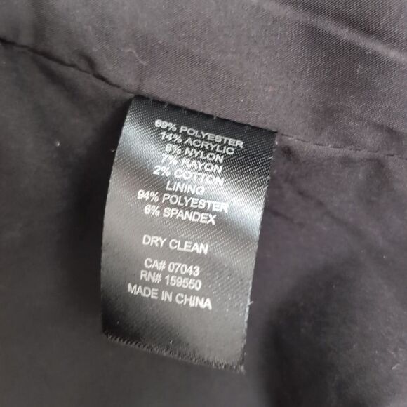 Rare find unique plaid hem frayed double breasted captain blazer size M - Picture 7 of 13